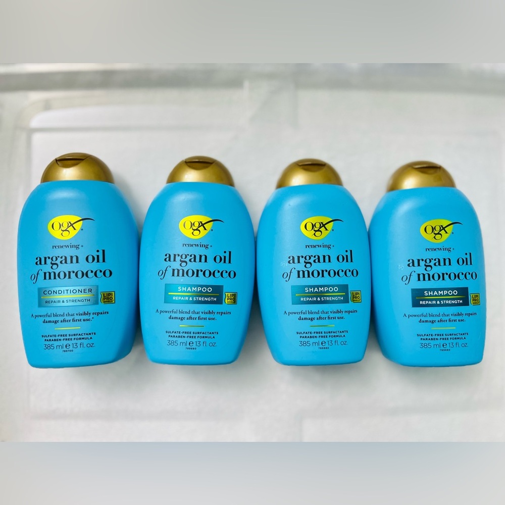 OGX Argan Oil of Morocco Shampoo (3) and Conditioner (1) Set